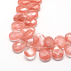 Chapelets de perles cerise quartz en verre G-UK0006-06LF-2