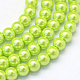 Chapelets de perles rondes en verre peint HY-Q330-8mm-66-1