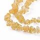 Chapelets de perles de citrine naturelle G-L555-06-2