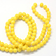 Baking Painted Glass Round Bead Strands DGLA-Q020-8mm-21-3