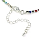 Brass Rhinestone Strass Chains Bracelet Making AJEW-JB01171-3