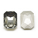 Cabujones de cristal con rhinestone RGLA-T079-8x10mm-03-2