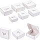 BENECREAT 24Pcs 6 Styles Paper with PVC Candy Boxes CON-BC0002-15B-1