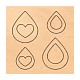 Stampi geometrici per il taglio del legno DIY-WH0169-03-1