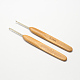 Bambú mango de hierro agujas de gancho de ganchillo TOOL-R034-2.5mm-1