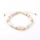 Adjustable Nylon Thread Braided Beads Bracelets BJEW-JB06133-1