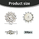300 Stück Messing-Strass-Cabochons&nbsp;FIND-FH0016-69-2