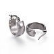 304 Stainless Steel Hoop Earrings X-EJEW-F188-23P-2