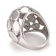 304 полое массивное кольцо из нержавеющей стали для мужчин и женщин RJEW-B040-18P-3