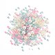 スタームーン  花柄  オックスフォードシルクリボンDIY刺繡ツールスーツ  家の飾る  ハート柄  ミックスカラー  53x44cm DIY-H115-09-4