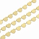 Chaînes à maillons coeur en laiton faits à la main CHC-F015-11G-2