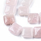 Granos naturales de abalorios de cuarzo rosa G-N326-140A-3