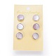 Brass Stud Earrings EJEW-E252-07B-3