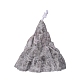 パラフィンキャンドル  氷山の形をした無煙キャンドル  結婚式のための装飾  パーティーとクリスマス  ライトグレー  73x77x73mm DIY-D027-04C-2