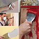 Gorgecraft 8 pcs mastic couteau ensemble peinture grattoir outil en acier inoxydable cloison sèche spackle couteau papier peint grattoir pour grattage rapiéçage ruban adhésif et peinture TOOL-GF0001-41-4