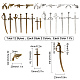 Sunnyclue 24 pièces kit de pendentif épée et pistolet pour la fabrication de bijoux DIY-SC0017-50-2