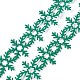 Рождественская снежинка из фетра с кружевной отделкой OCOR-D013-03A-2