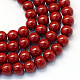 Chapelets de perles rondes en verre peint HY-Q003-4mm-35-1