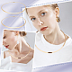 UNICRAFTALE 6pcs 13.5~14cm Golden Stainless Steel Necklace Wire Wrap Collar Metal Open Choker Chunky Necklace for Women NJEW-UN0001-35-5