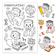 PandaHall Cat Decorative Clear Stamps DIY-WH0167-56-654-1