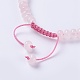 Bracelets réglables de perles tressées avec cordon en nylon BJEW-F369-B04-3