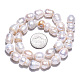 Fili di perle di perle d'acqua dolce coltivate naturali PEAR-N012-10E-6