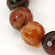 Natural Agate Beads Strands G-E054-10mm-M-2