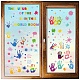 8 Sheets 8 Styles Rainbow Color PVC Waterproof Wall Stickers DIY-WH0345-095-1