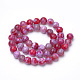 Chapelets de perle en agate naturelle teinte X-G-Q462-129A-8mm-2
