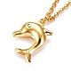 Дельфин подвеска ожерелья NJEW-JN03078-03-1