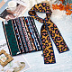 Givenny-eu 9pcs 9 foulards en soie de couleur décorer AJEW-GN0001-03-5