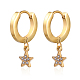 Boucles d'oreilles pendantes étoile en acier inoxydable pour femme MX3894-1-1