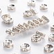 Iron Rhinestone Spacer Beads X-RB-A009-6MM-S-1