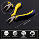 BENECREAT 5.75 Inch Needle Nose Pliers Extra Long Needle Nose Plier with Comfort Rubber Grip For Jewelry Making PT-BC0002-06-5