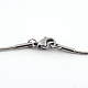201 Stainless Steel Snake Chain Necklaces NJEW-R063-46P-3