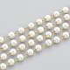 Hecho a mano abs de imitación de plástico de perlas con cuentas cadenas CHC-N015-10-1
