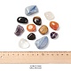 12 pz 6 perline di pietre preziose naturali miste in stile X-G-FS0001-72-3