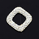 Étincelante argile polymère avec des perles de cristal autrichien cadres SWARJ-M001-001-2