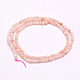 Rosa naturale perline opale fili G-F509-05-3mm-2
