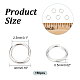 Dicosmetic 150 pieza 925 anillos de plata de ley anillos de salto abiertos de 4 mm conectores de anillo pequeños conjunto de anillos divididos cierres de conexión circular accesorios para hacer joyas para manualidades diy STER-DC0001-01-2