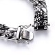 Retro 304 acero inoxidable pulseras de cadena BJEW-L631-07AS-4