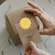 Самоклеящиеся наклейки с тиснением золотой фольгой DIY-WH0211-146-6