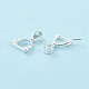 925 Sterling Silver Ice Pick Pinch Bails STER-Z001-122S-05-4