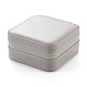 PU boîtes à bijoux en cuir LBOX-F004-01-2