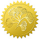 34 лист самоклеящихся наклеек с тиснением золотой фольги DIY-WH0509-048-1