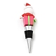 Christmas Theme Aluminium Alloy & PVC Wine Bottle Stoppers FIND-Q091-01E-2