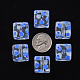 Perles acryliques transparents imprimés MACR-S374-08A-08-3
