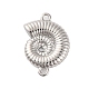 Gestellplattierung Messing Muschelform Verbindungsstück Charms&nbsp;KK-Z070-14P-1