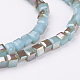 Electroplate Imitation Jade Glass Bead Strands EGLA-J028-3x3mm-H29-3
