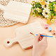 OLYCRAFT 2pcs 9.4 inch Wooden Tray Plates Rectangle Wooden Sorority Paddle Unfinished Solid Pine Wood Plates Natural Wooden Display Plate for DIY Crafts Painting Home Decoration DJEW-WH0034-58A-3